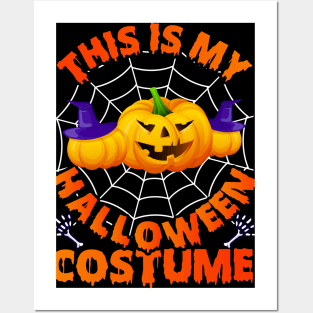 This Is My Halloween Costume Scary Creepy Pumpkins T-Shirt Posters and Art